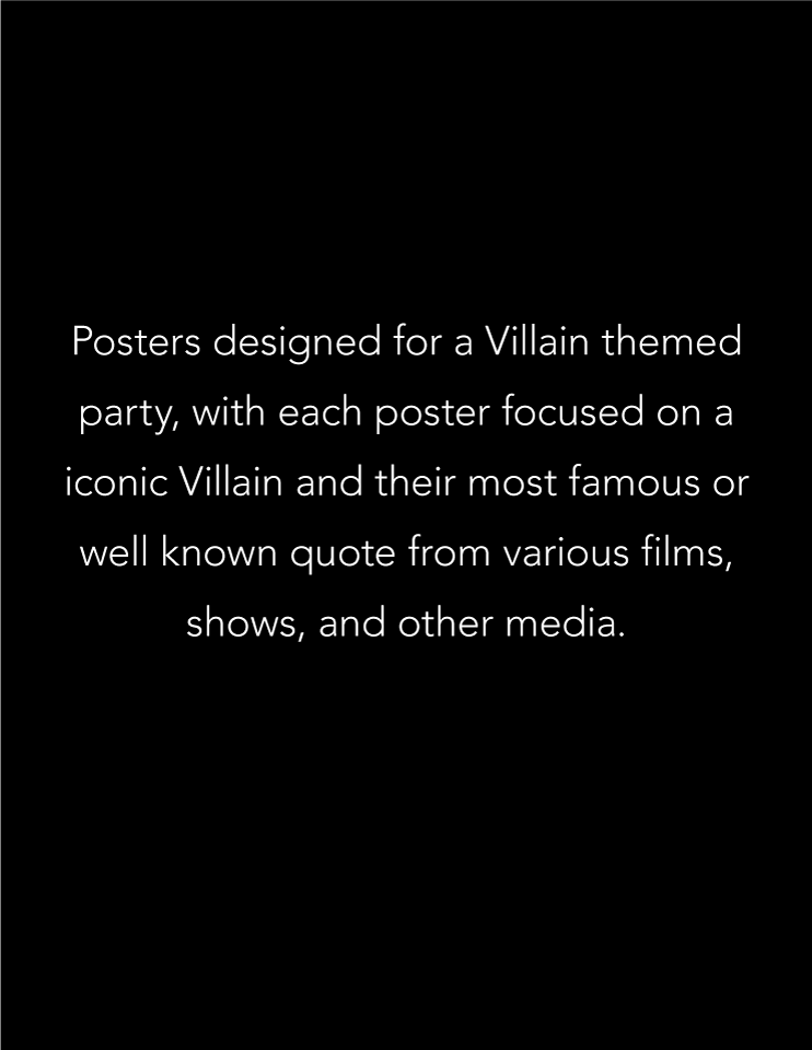 Villain Poster info